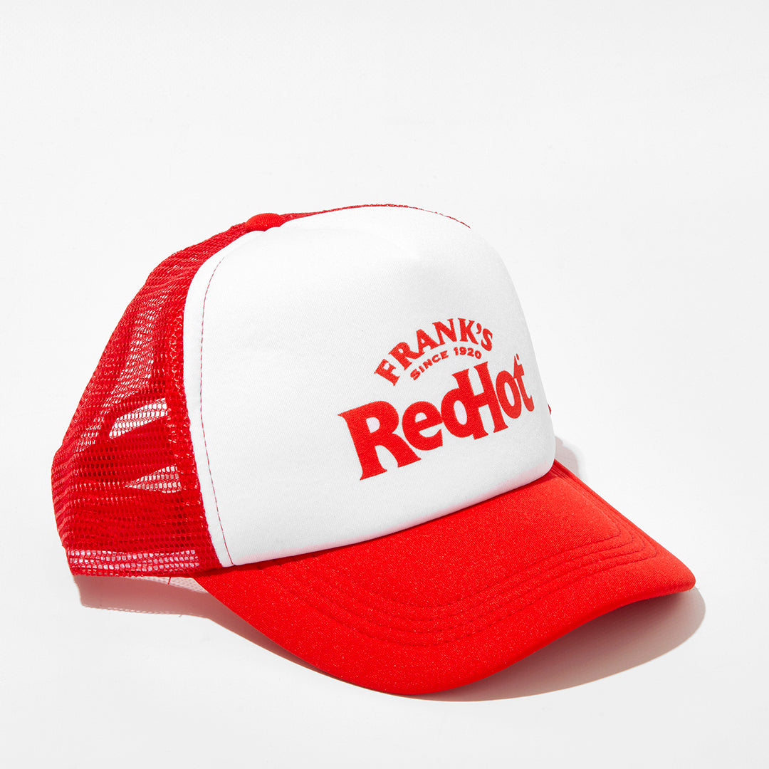 Red cheap trucker cap